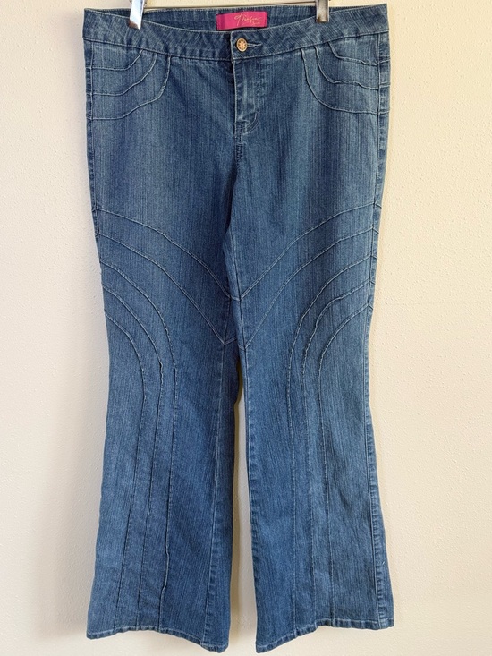 Thalia Sodi Denim - Thalia Sodi Y2K Low Rise Flare Jeans Size 11 12 Stretch Denim